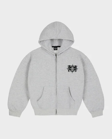 SURVÊTEMENT ZIPPÉ GRIS BLASON