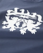 T-shirt bleu délavé DIVIN BY DIVIN avec détails de coutures blanches