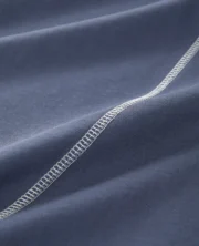 T-shirt bleu délavé DIVIN BY DIVIN avec détails de coutures blanches