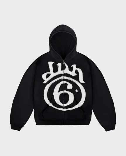 Six StarsSweat à capuche zippé graphique