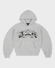 Divin by Divin Sweat à capuche gris avec logo barbelé