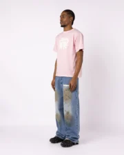 T-shirt rose à logo héraldique DIVIN BY DIVIN