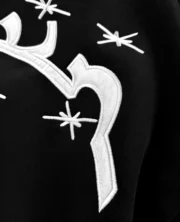 Sweat à capuche noir entièrement zippé Star-Arc